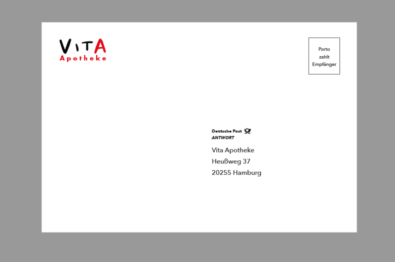 Mit Freiumschlag zum Ausdrucken Rezepte einlösen - Vita Apotheke